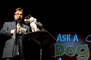 Ventriloquist Todd Oliver and his dog Irving